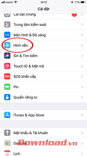 Đặt hình nền cho iPhone