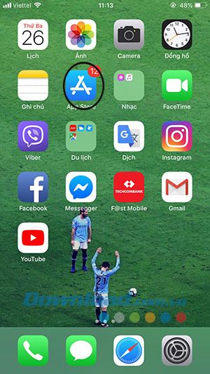 Giao diện chính của iPhone