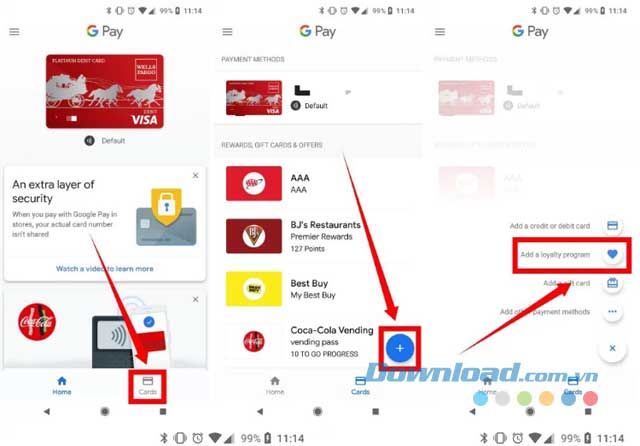 Thêm thẻ thành viên vào Google Pay