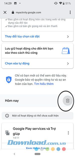 Xóa lịch sử của Trợ lý Google Assistant