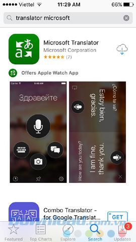 Tải ứng dụng Microsoft Translator