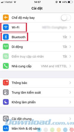 Trung tâm điều khiển iOS