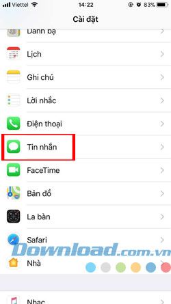 Tin nhắn trên iPhone