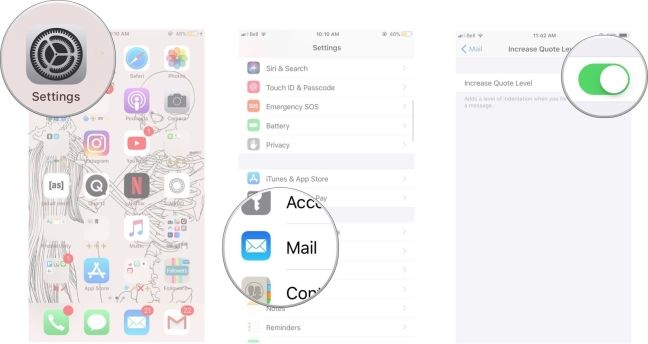 Phân loại email trong ứng dụng Mail trên iPhone