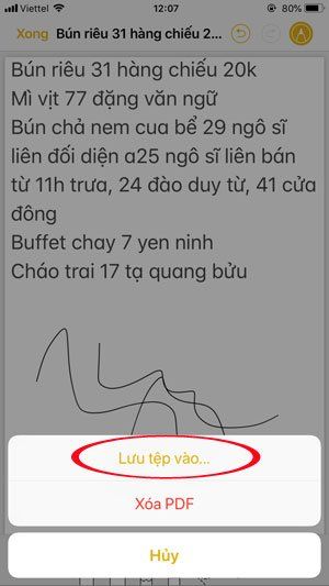 Chọn nơi để lưu