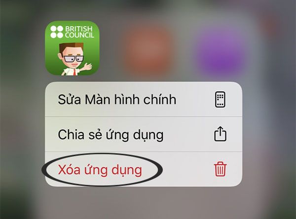 Xóa ứng dụng trên iOS 13