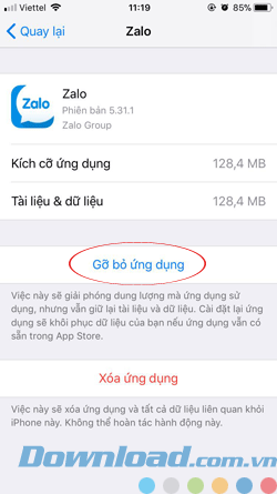 Dung lượng lưu trữ trên iPhone