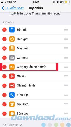 Trung tâm điều khiển iOS