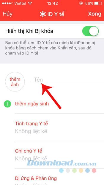 Nhập tên của bạn