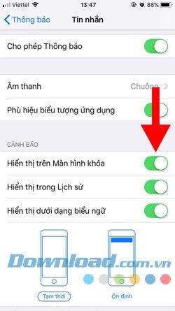 Tin nhắn trên iPhone