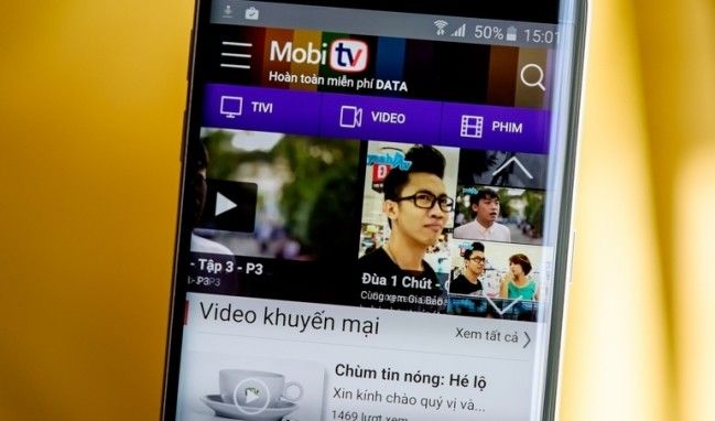 MobiTV trên điện thoại di động