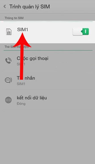 Chọn Sim 1