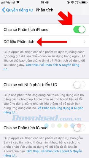 Dung lượng pin trên iPhone