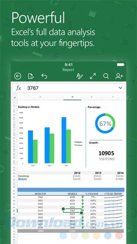 Microsoft Excel trên iOS