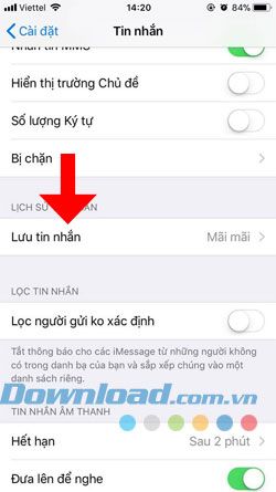 Tin nhắn trên iPhone