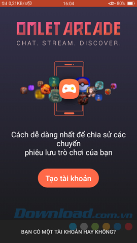 Tạo tài khoản mới