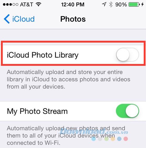 Thư viện ảnh iCloud