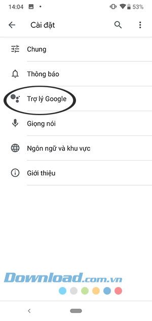 Trợ lý Google Assistant