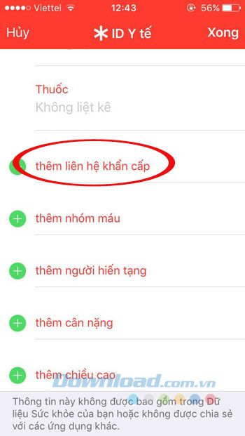 Số liên lạc khẩn cấp