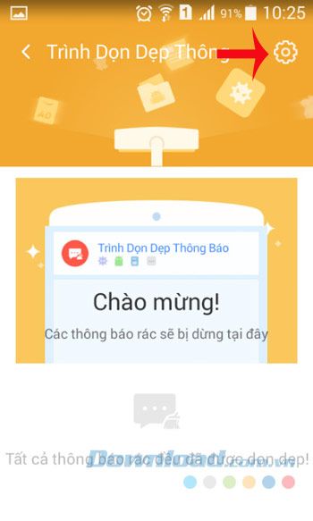 Thiết lập dọn dẹp thông báo