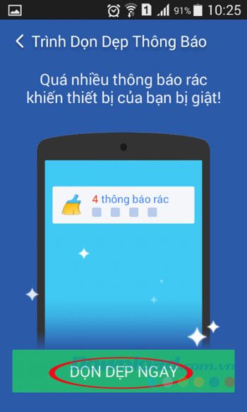 Dọn dẹp thông báo