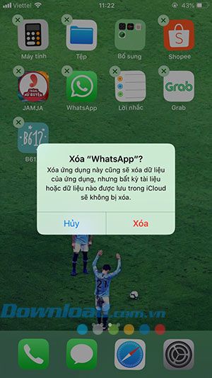 Xác nhận xóa ứng dụng