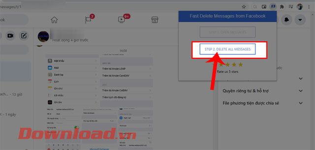 Nhấn vào nút Bước 2. Xóa tất cả tin nhắn