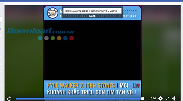 Sao chép đường link của video trên Facebook