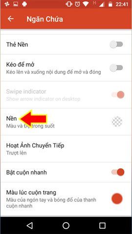 Thiết lập hình nền