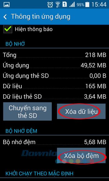 Xóa dữ liệu