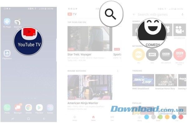 Khám phá thể loại trên YouTube TV