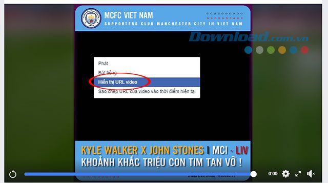 Hiển thị link của video bạn đang xem