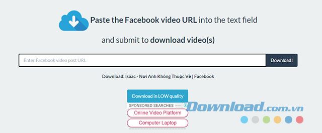 Chọn để xem video Facebook của bạn