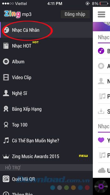 Nhạc cá nhân trên Zing MP3