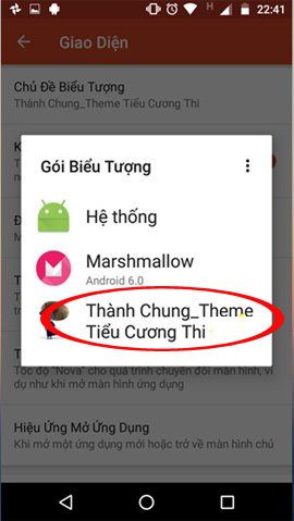 Giao diện Tiểu Cương Thi