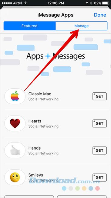 Tự động thêm ứng dụng vào iMessage