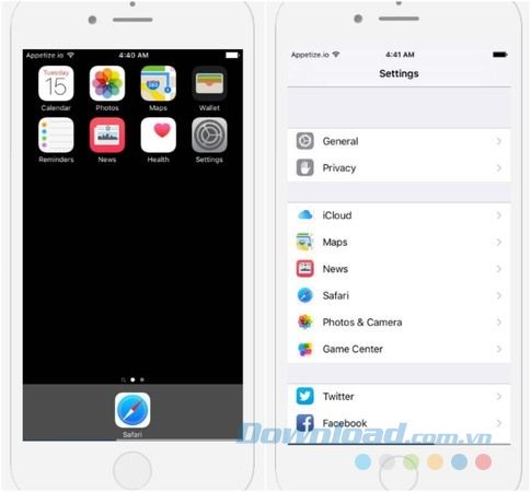 Chạy ứng dụng iOS