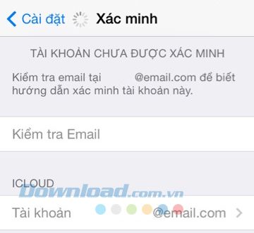 Lỗi chưa xác minh tài khoản App Store