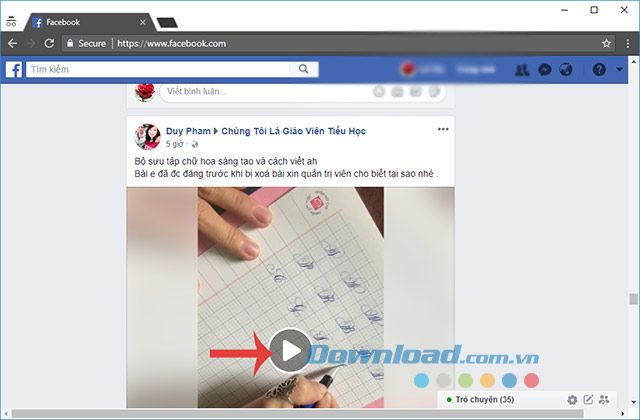 Phát video trên Facebook