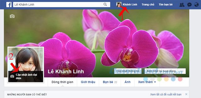 Thay đổi ảnh đại diện trên Facebook