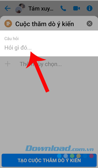 Tạo câu hỏi