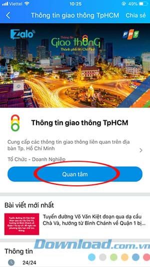 Trang thông tin về giao thông