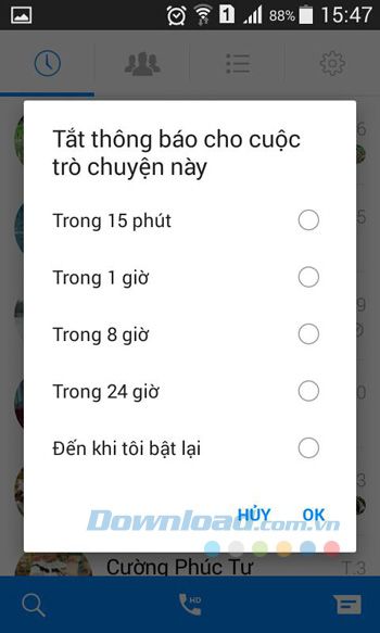 Tắt thông báo