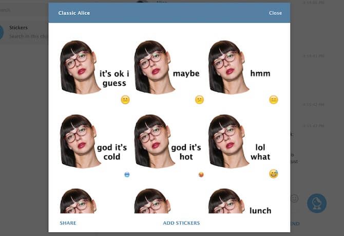 Chia sẻ sticker tự tạo trên Telegram của bạn