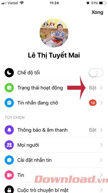 Trạng thái hoạt động