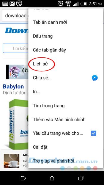 Lịch sử duyệt web