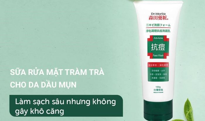 Sữa rửa mặt ngừa mụn Dr. Morita Anti-Acne Face Wash 150g 