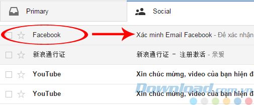 mail xác nhận