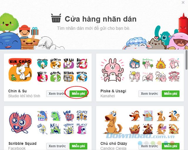 Bộ Sticker Chin & Su