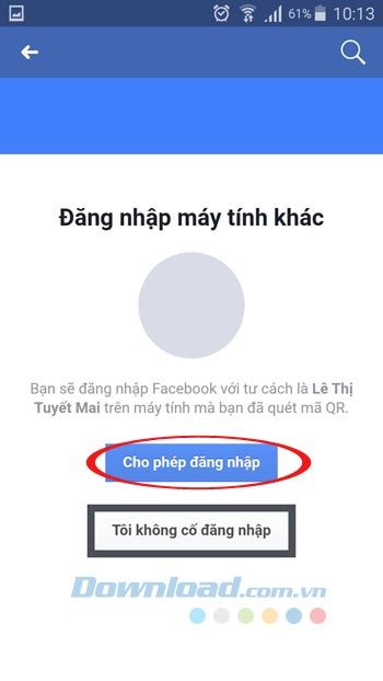 Cho phép truy cập